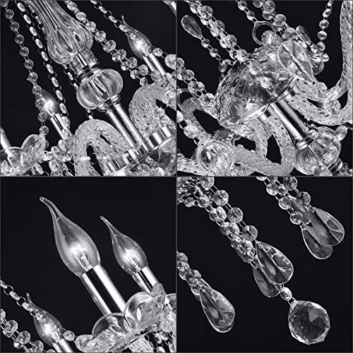 Crystal Candle Chandelier Lighting Modern Elegant Dining Living Bedroom
