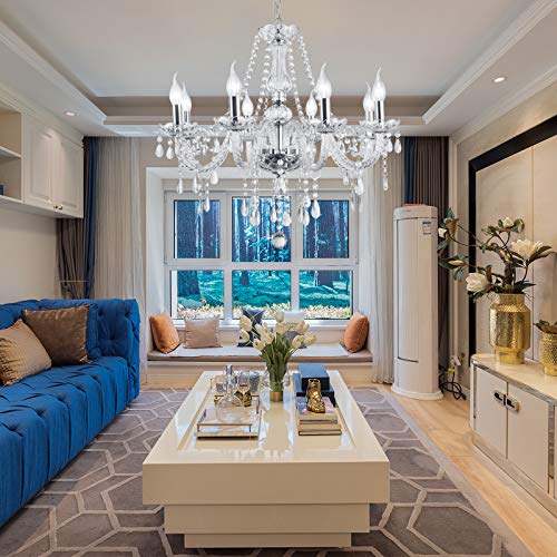 Crystal Candle Chandelier Lighting Modern Elegant Dining Living Bedroom