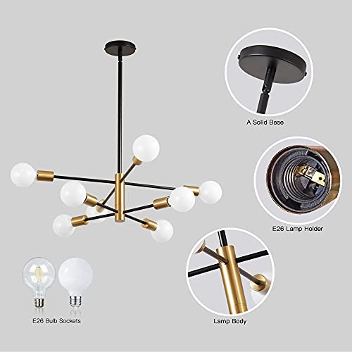 KAISITE Modern Sputnik Chandelier - Mid Century Design
