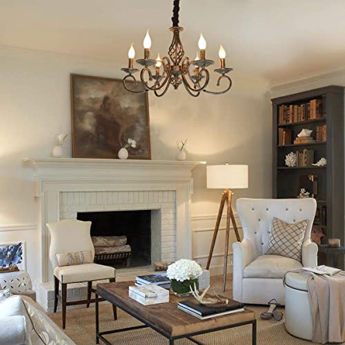 Ganeed 6-Light Rustic Vintage Pendant Chandelier