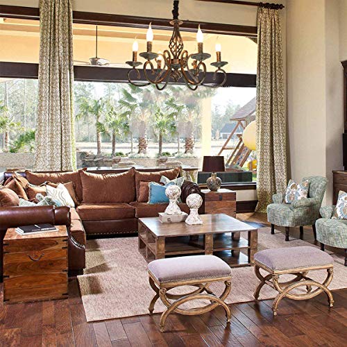 Ganeed 6-Light Rustic Vintage Pendant Chandelier