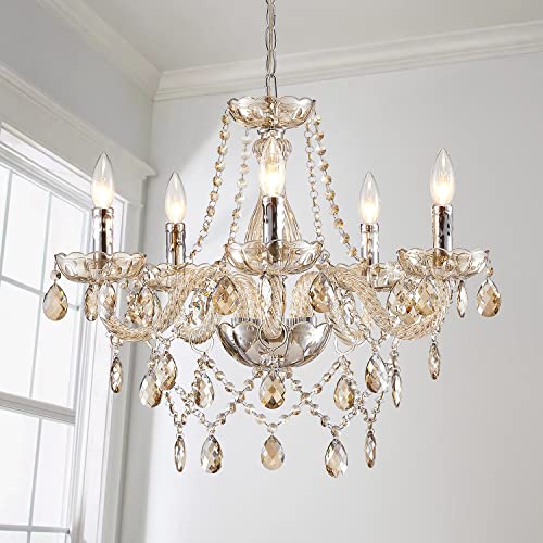Saint Mossi Modern Crystal Chandelier - Champagne Light