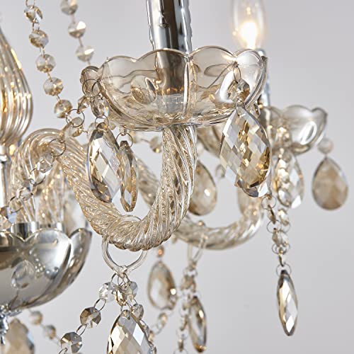 Saint Mossi Modern Crystal Chandelier - Champagne Light