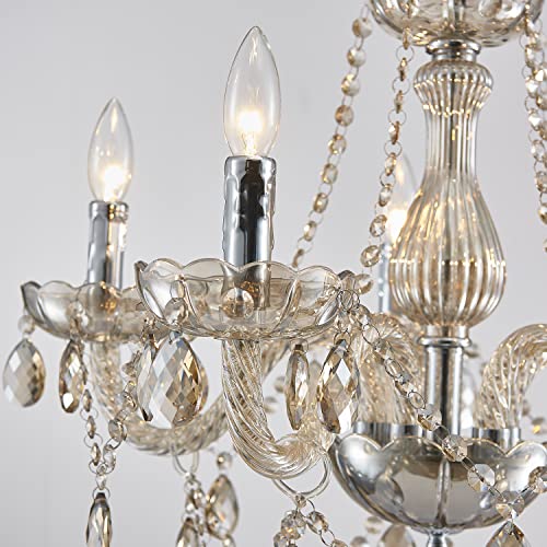 Saint Mossi Modern Crystal Chandelier - Champagne Light