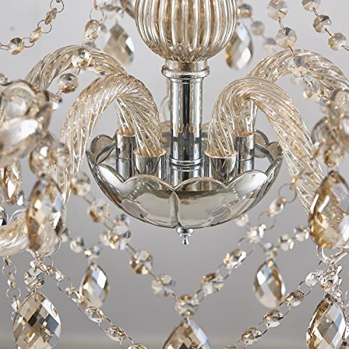 Saint Mossi Modern Crystal Chandelier - Champagne Light
