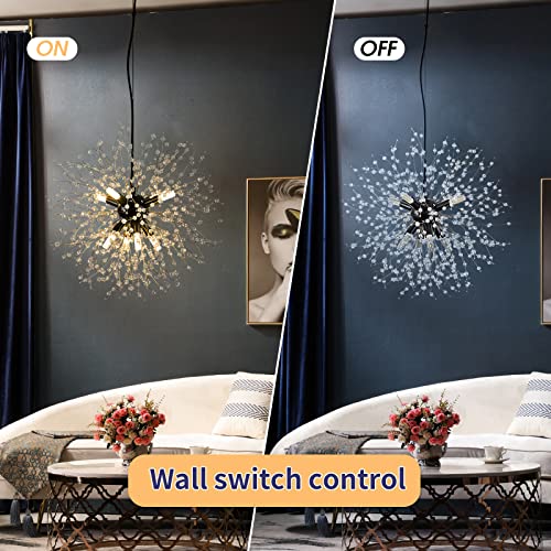 Modern Crystal Firework Chandelier Pendant for Bedroom Living Room
