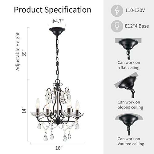 Crystal Candle Chandelier Pendant Ceiling Light Modern Fixture