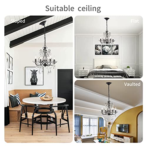 Crystal Candle Chandelier Pendant Ceiling Light Modern Fixture