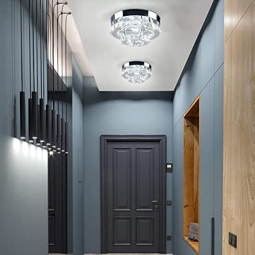 Mini Crystal LED Chandelier Ceiling Light for Hallway
