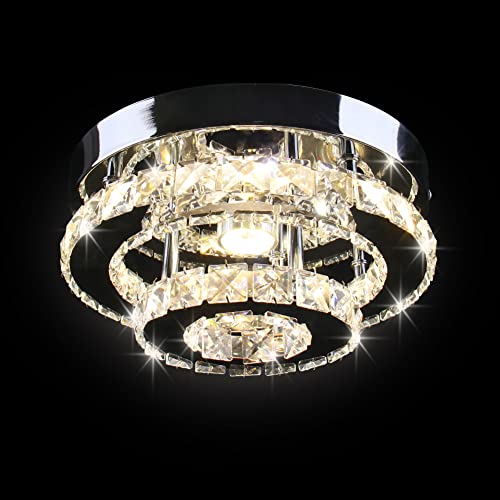 Mini Crystal LED Chandelier Ceiling Light for Hallway