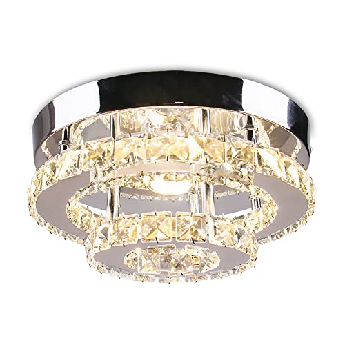 Mini Crystal LED Chandelier Ceiling Light for Hallway