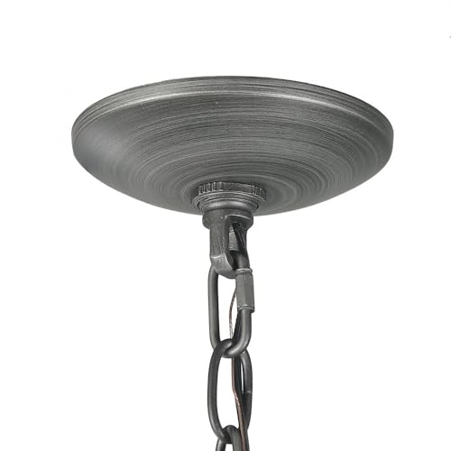 LOG BARN French Country Chandelier in Brushed Rustic Grey