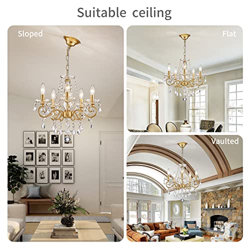Mini Crystal Chandelier K9 Crystal Lighting for Living Room