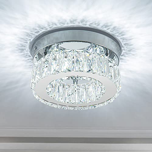 Modern Crystal LED Chandeliers Flush Mount Ceiling Lights