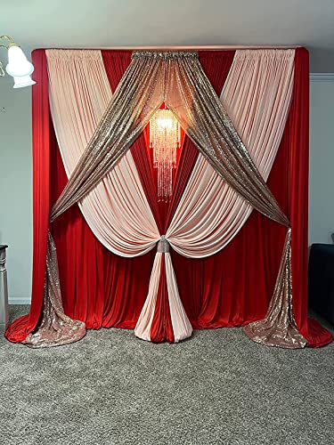 Chrome Beaded Hanging Chandelier with Acrylic Jewel Droplets