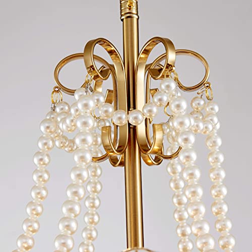 Saint Mossi Modern Chandelier with Patterned Glass Shades