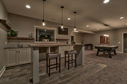 Matte Black Pendant Light with Fabric Cord
