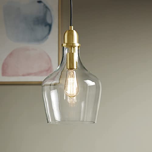 Modern Glass Pendant Light Fixtures - Gold/Clear