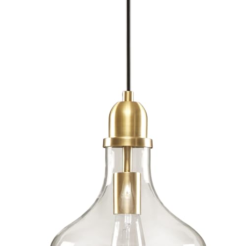 Modern Glass Pendant Light Fixtures - Gold/Clear