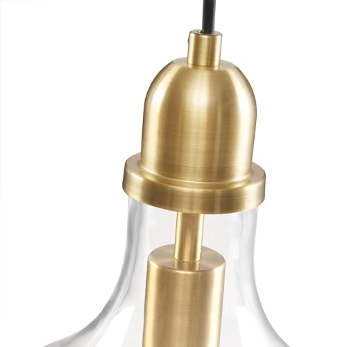 Modern Glass Pendant Light Fixtures - Gold/Clear