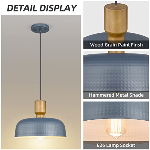 Modern Hammered Metal Pendant Light for Kitchen Island