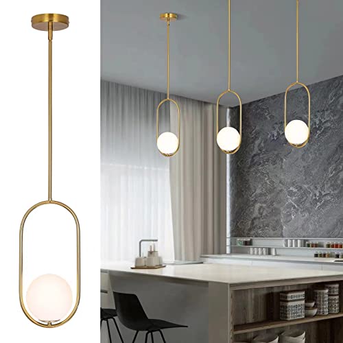 Gold Globe Pendant Light Fixture for Modern Spaces