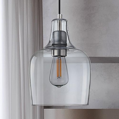 Modern Farmhouse Glass Pendant Lights for Kitchen Island
