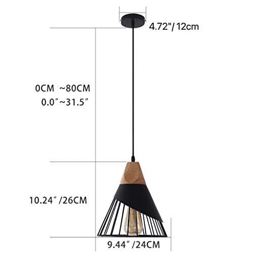 Modern Black Pendant Light Fixture for Kitchen Island