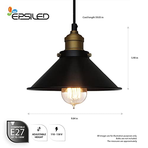 Modern Black Pendant Light Fixture for Home Kitchen