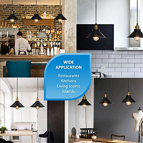 Modern Black Pendant Light Fixture for Home Kitchen