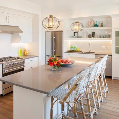 Gold Crystal Pendant Light Fixture for Kitchen Island