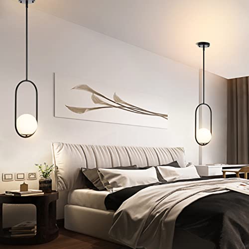 Modern Globe Pendant Light Chandelier - 1-Light (2 Pack)
