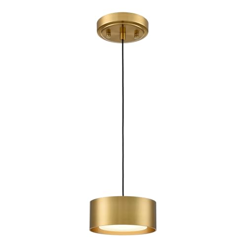 AXILAND LED Gold Mini Pendant Lights for Kitchen