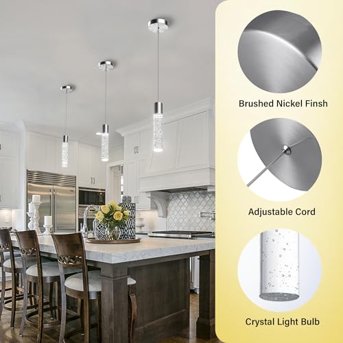 3 Pack Modern Kitchen Island Pendant Lights Set