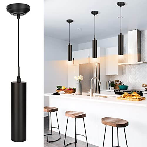 Black LED Pendant Light for Kitchen Island and Dining Room