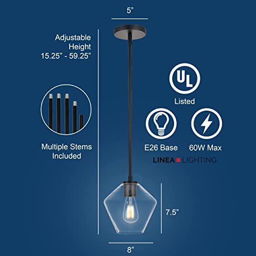 Macaria Modern Glass Pendant Light for Kitchen Island