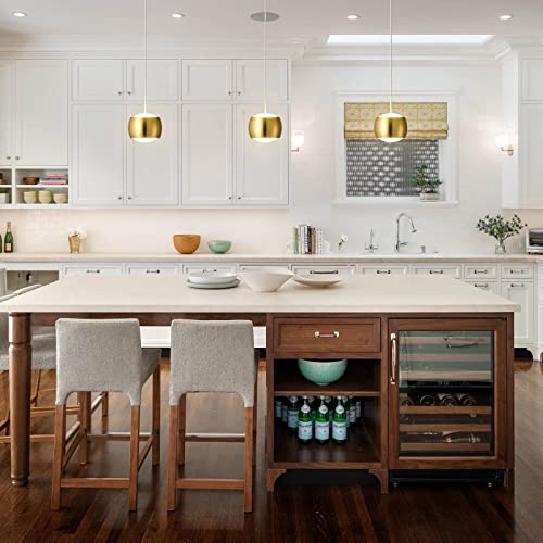 ADCTHOME Modern LED Dimmable Pendant Light - Gold
