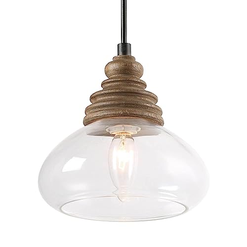Modern Farmhouse Glass Pendant Lights for Kitchen Island