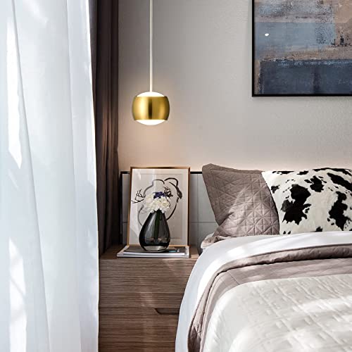 ADCTHOME Modern LED Dimmable Pendant Light - Gold