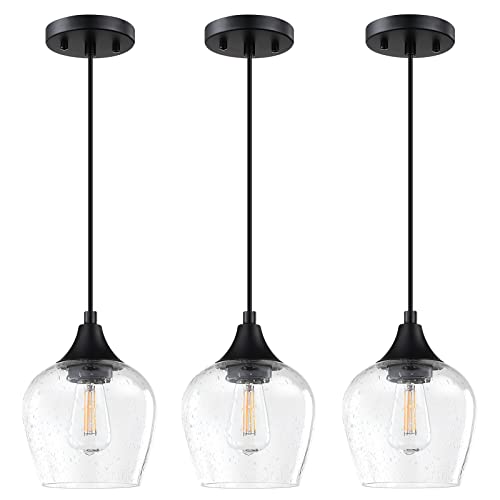 Dolaimy House 3 Pack Mini Black Pendant Light