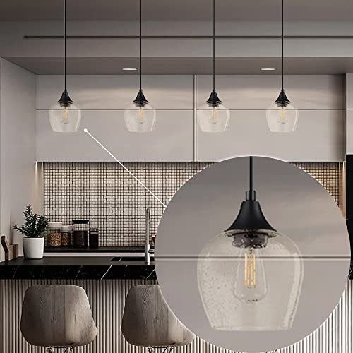 Dolaimy House 3 Pack Mini Black Pendant Light