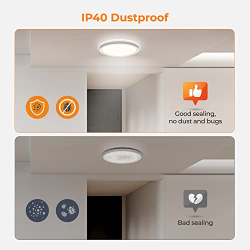 BLNAN LED Flush Mount Ceiling Light, 9 Inch