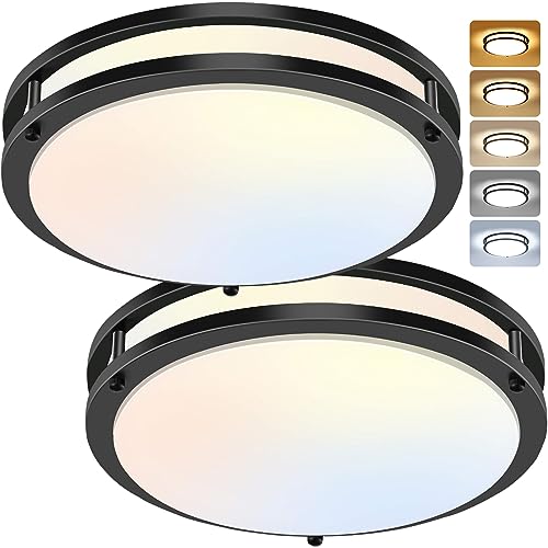 12" 3800LM Dimmable LED Ceiling Light Fixture, Color-Changing