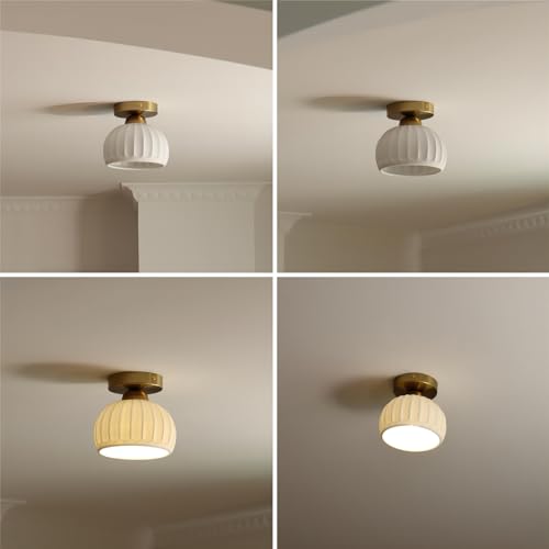 Gold Farmhouse Ceiling Light Fixtures Set of 2