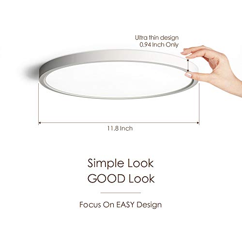 TALOYA Flush Mount 12 Inch LED Ceiling Light