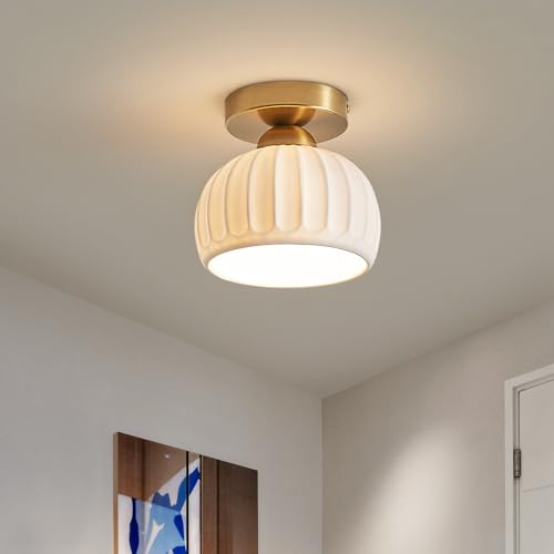 Gold Farmhouse Ceiling Light Fixtures Set of 2