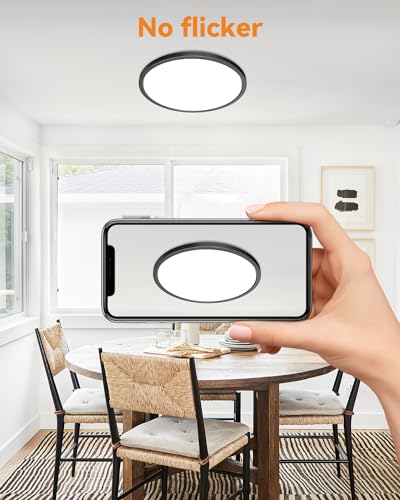 LED Flush Mount Ceiling Light Fixture, Ultra Slim