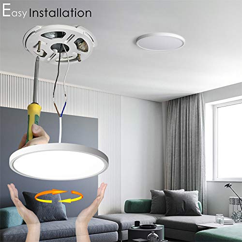 TALOYA Flush Mount 12 Inch LED Ceiling Light