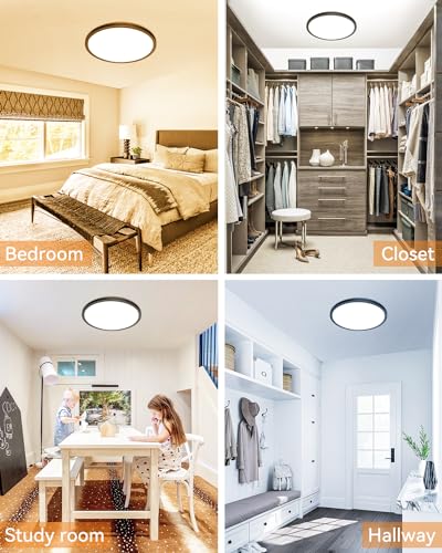 LED Flush Mount Ceiling Light Fixture, Ultra Slim