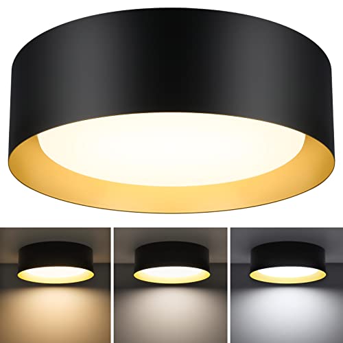 LED Flush Mount Ceiling Light Fixture with 3 Colors